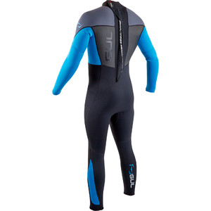 2020 GUL Mens Response 3/2mm Back Zip Wetsuit RE1321-B7 - Black / Blue